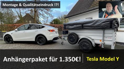 anhängelast tesla|Model Y Anhängerpaket